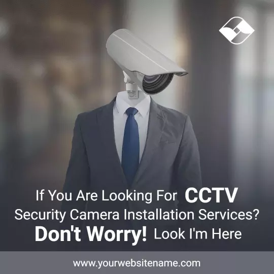 Innovative CCTV Security Camera Installation Services Ad Template