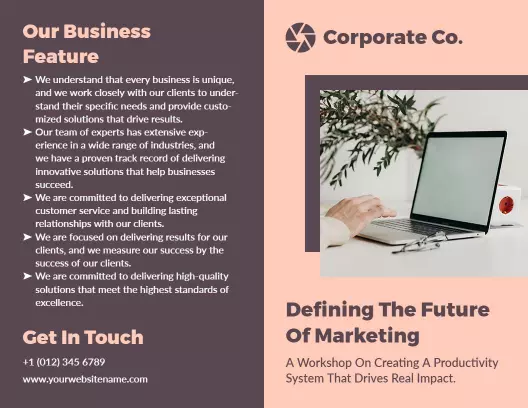 Innovative Corporate Marketing Solutions Presentation Brochure Template
