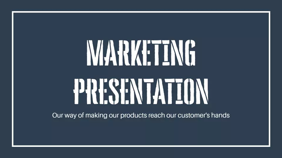 Innovative Dark Blue Marketing Strategy Engagement Presentation Template