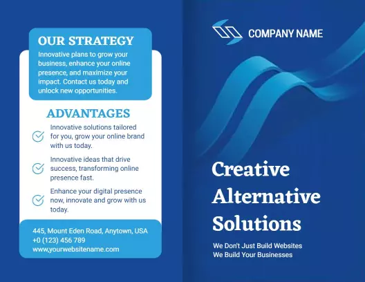 Innovative Digital Marketing Strategy Solutions Brochure Template