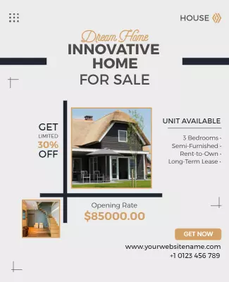 Innovative Dream Home for Sale Flyer Template