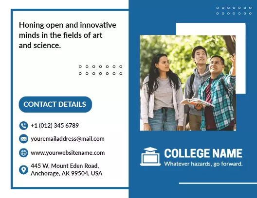 Innovative Education College Art and Science Brochure Template