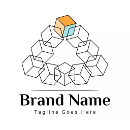 Innovative Geometric Design Representing Business Solutions Logo Template