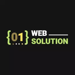 Innovative Green and White Web Solutions Design Logo Template