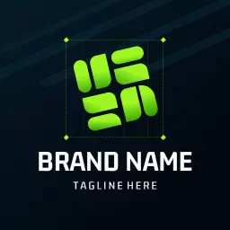 Innovative Green Design Representing Modern Business Logo Template