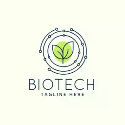 Innovative Green Leaf Design Representing Biotech Solutions Logo Template