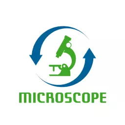 Innovative Green Microscope Design for Scientific Research Logo Template