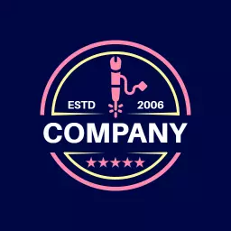 Innovative Laser Cutting Company with Modern Design Logo Template