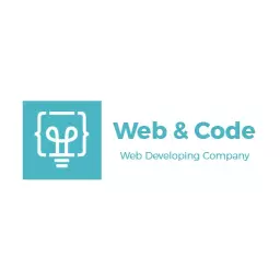 Innovative Light Blue Web Development Services Logo Template