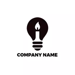 Innovative Light Bulb Symbolizing Bright Ideas for Company Logo Template