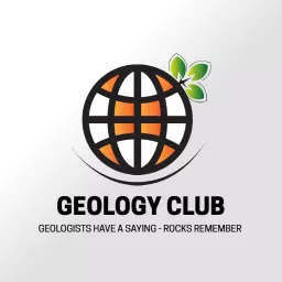 Innovative Orange and Green Globe Showcasing Geology Club Logo Template