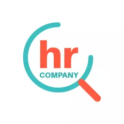 Innovative Orange and Teal Design for HR Company Logo Template