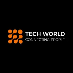 Innovative Orange Network Design Enhancing Technology Logo Template