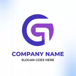 Innovative Purple and Blue G Letter Logo Design Concept Logo Template