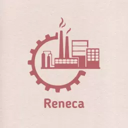 Innovative Red Gear Design Representing Industrial Sector Logo Template