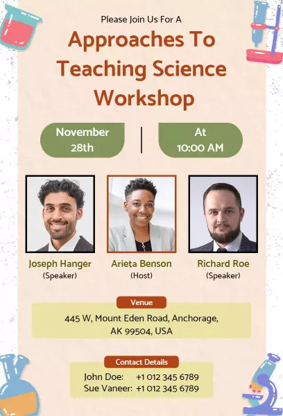 Innovative Science Teaching Approaches Workshop Invitation Template
