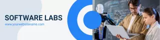 Innovative Software Labs Team Collaborating on Project LinkedIn Banner Template