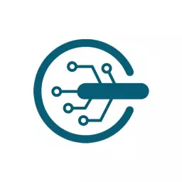 Innovative Teal Circuit Design for Electronics Industry Logo Template