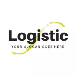 Innovative Yellow Brushstroke Logo for Transportation Services Logo Template