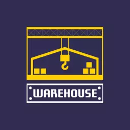 Innovative Yellow Crane Design for Efficient Warehouse Logo Template