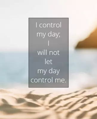 Inspirational Beach Motivation Quote Poster Template