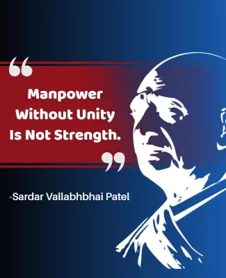 Inspirational Blue Gradient Unity Quote Poster Template