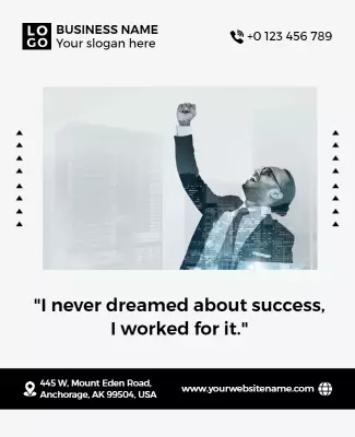 Inspirational Business Achievement Flyer Template