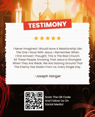 Inspirational Church Testimony Gathering Flyer Template