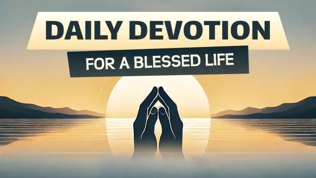 Inspirational Daily Devotion Nature Scene Trending YouTube Thumbnail Template