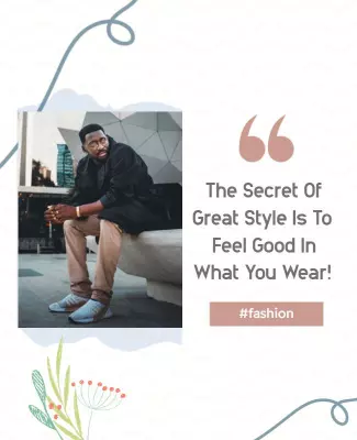 Inspirational Fashion Quote Flyer Template