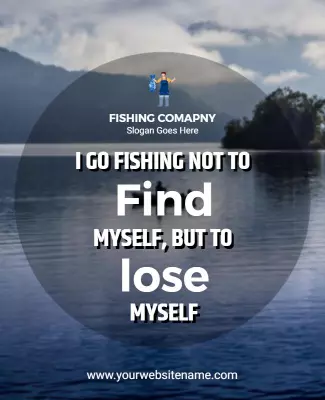 Inspirational Fishing Experience Flyer Template