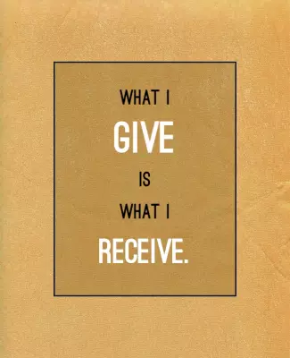 Inspirational Gold Quote on Generosity Poster Template