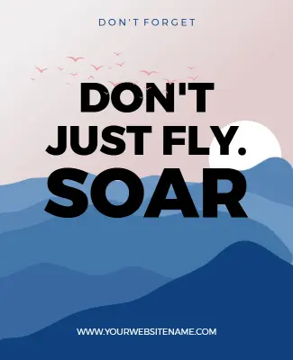 Inspirational Motivational Quote Poster Template
