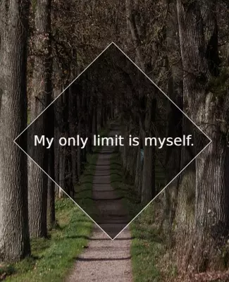 Inspirational Nature Pathway Motivation Quote Poster Template
