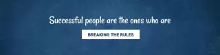 Inspirational Quote on Blue Background for LinkedIn Banner Template