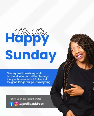 Inspirational Sunday Celebration Flyer Template
