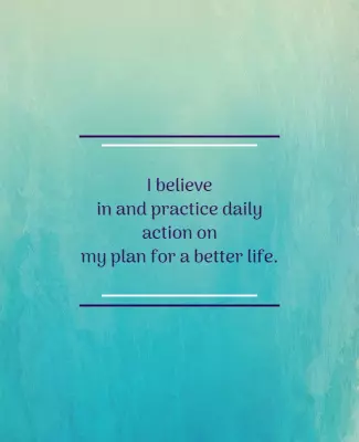 Inspirational Teal Gradient Motivational Quote Poster Template