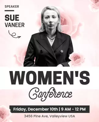 Inspirational Womens Conference Event Flyer Template