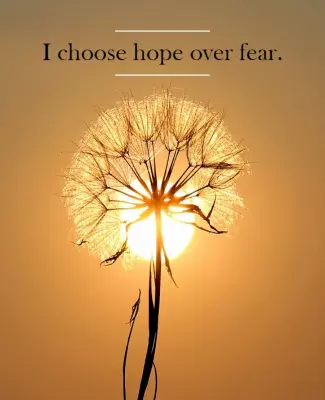 Inspiring Golden Dandelion Hope Quote Poster Template