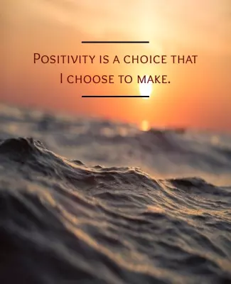 Inspiring Ocean Sunset Serenity Quote Poster Template