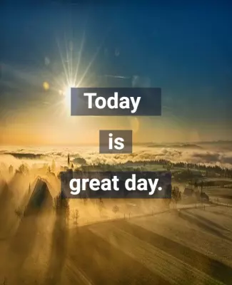 Inspiring Sunrise Nature Landscape Motivational Poster Template