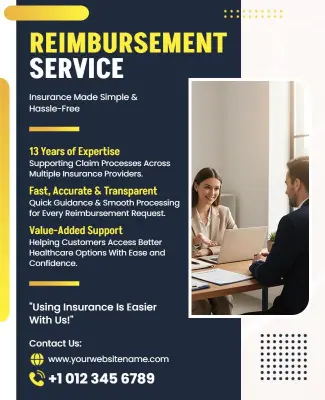 Insurance Reimbursement Service Promotional Flyer Template