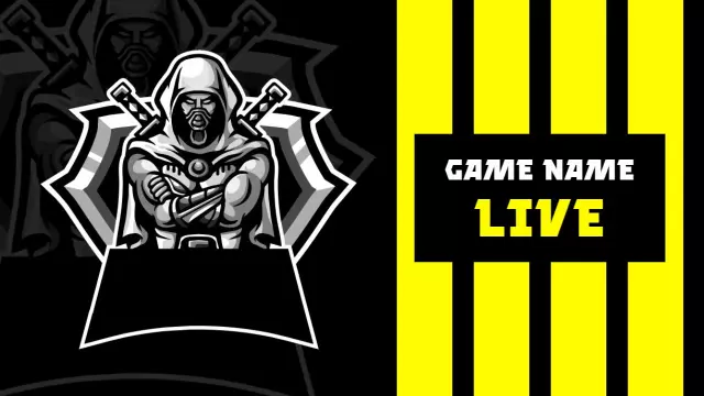 Intense Action Character Live Gaming YouTube Thumbnail Template