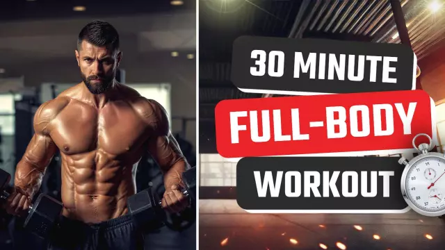Intense Full-Body Workout Challenge Fitness YouTube Thumbnail Template