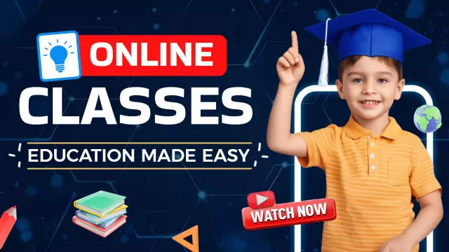 Interactive Online Classes Education Style YouTube Thumbnail Template