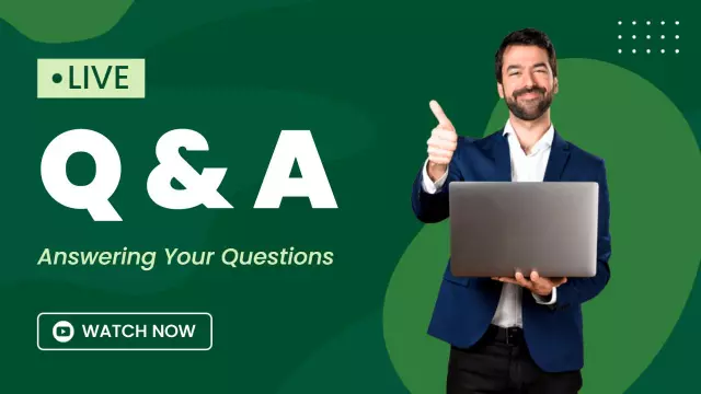 Interactive Q&A Session Engagement YouTube Thumbnail Template