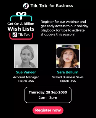 Interactive Webinar Invitation for Holiday Marketing Tips Poster Template