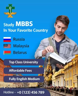 International Mbbs Study Opportunities Flyer Template