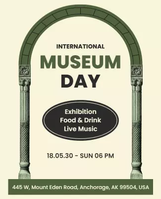 International Museum Day Event Flyer Template