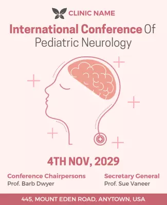 International Pediatric Neurology Conference Flyer Template